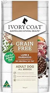 Ivory Coat 17024 Adult and Senior Lamb & Kangaroo Grain Free Dog Food (13kg + 2kg Free, 15kg)