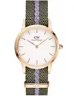 Daniel Wellington DW00100680 Ladies Watch Iconic NATO Green/Purple 28mm 3ATM