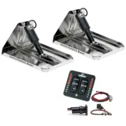 Lenco 16" x 12" Heavy Duty Performance Trim Tab Kit w/LED Indicator Switch Ki...