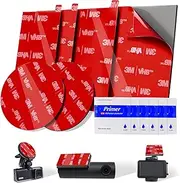 6 Pcs Dash Cam Adhesive Pads, Double Sided Adhesive Pads for Car Dashboard,Very High Bond Heat Resistant Tape for Windshield,Heavy Duty Sticky Pads for Car Phone Holder and Dash Cam