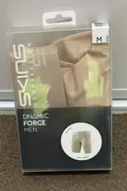 Skins DNAmic Force Compression 1/2 25cm High Tights Mens Medium Neutral New NWT