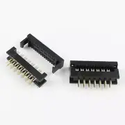 100Pcs 2.54mm Pitch 2x7 Pin 14 Pin Male Header FD IDC Cable Transition Connector