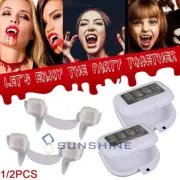 Halloween Cosplay Retractable Vampire Teeth Dentures Zombie Teeth Fangs Horrific