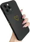 iPhone 13 Pro Max Case Liquid Silicone Soft Protective Phone Cover Black