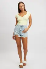 Denim Relaxed Short Mid Rise - Size 16XL, Women's Relaxed Short