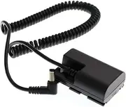 [EONVIC] DC LP-E6 Dummy Battery Adaptor Power Coiled Cable For For Canon 5D3 5D2 7D 60D