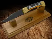 Buck 110 Yellowhorse Navajo Village Orange Spiny Folding Hunter 1/25 Knife ###2