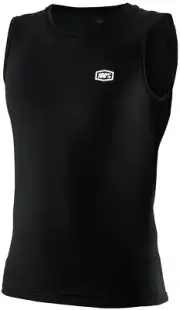 100% Basecamp Mens MTB Sleeveless Baselayer Shirt Black
