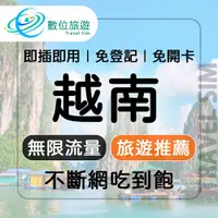 在飛比找鮮拾優惠-【數位旅遊】 越南上網卡30天．無限流量吃到飽｜不降速、不鎖