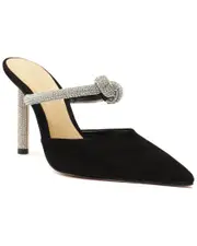 SCHUTZ Pearl Glam Heel Nubuck Mule