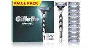 [Gillette] Mach3 Reg razor + 12 heads
