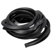 5/8"x 9/16"x 11.5ft Rubber U Channel Edge Trim Flat Fits 11.5-12mm Edge, Black