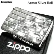 Zippo Armor Silver Roll V-blade engraving Double-sided processing Diamond cut