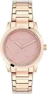 [TED BAKER] Women's Coolly Rose Gold-Tone Case, Pink Glossy Dial, Rose Gold-Tone Bracelet BKPCLF407 Dress Watch, Pink/Gold, 34mm