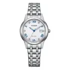 Citizen Women's EcoDrive Dress Stainless Steel Analogue Watch FE124081A - Silver