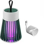 Bug Zapper,Electric Mosquito Zapper Portable Camp Mosquito Killer Rechargeable Indoor Outdoor Mosquitoes Light with Hanging Loop,USB LED Purple Light Trap Backyard Camping Using (Green)