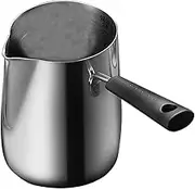 UTHCLO Mini Fryer Heat-Resistance Frying Pot 304 Stainless Steel Frying Pot Scale Deep Fryer Pan Portable Easy to Store