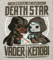 Star Wars Battle on the Death Star XL T-Shirt Vader Vs Kenobi Smugglers Bounty