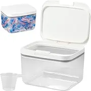 Laundry Pods Container, Automatic Pop-Up Laundry Pods Container, Large Capacity Dishwasher Pod Holder, Holds 2.8L/4.5L/5.5L Sealed Laundry Pod Case for Powder, Detergent, Scent Booster Storage (2.8L)