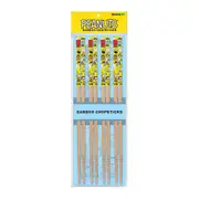 8pc Gamago Bamboo Chopsticks Set Reusable Asian Noodle Utensil Peanuts Cast
