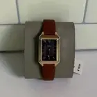 Fossil Raquel Womens Gray Dial Brown Leather Band Analog Quartz Watch - ES5303