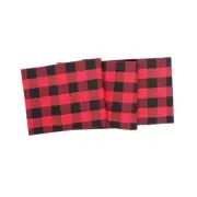 Red & Black Buffalo Plaid Table Runner, 13 x 72, C&F Home, Nice quality NEW