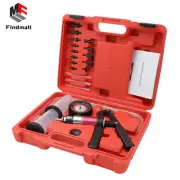 Hand Held Vacuum Pump Brake Bleeder Bleed tester Tool Kit 2 Jars Car bike