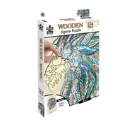 124pc Puzzle Master Series-2 Wooden Jigsaw Puzzle w/ Stand Set Kids 8y+ Lion 2.0