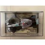 迷你切 F1 舒馬赫 2010 SHOWCAR 梅賽德斯賓士 1:43 車王迴歸德國主場霍根海姆賽道特別版本 當年締造了