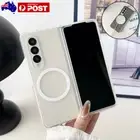For Samsung Galaxy Z Fold6 5 4 3 Magnetic Case Shockproof Clear Ultra Slim Cover