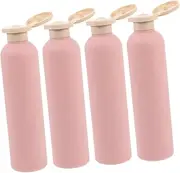 4Pcs Refillable Travel Shampoo and Conditioner Bottles Leakproof Empty Squeeze Containers with Flip Cap for Lotions and Toiletries Reusable Travel Bottles for Essential
