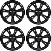 Jiawu Wheel Cover Hubcaps for Tesla Model Y 2021‑2023, 19 Inch Hub Cap Replacement ABS Cover Set of 4, Sports Style Reduce Wind Resistance Wheel Rim Protector Cover (Glossy Black), Jiawuvt81kbohgm-12