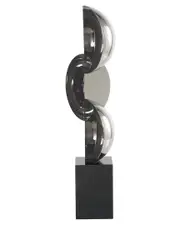 Peyton Lane Geometric Crystal Two-Tone Sculpture
