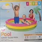 Intex Sunset Glow Pool 58" X 13" Backyard Kids Vinyl Splash Pool New