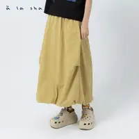 在飛比找momo購物網優惠-【a la sha】花苞長裙
