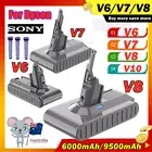 9500mAh Battery for Dyson V6 V7 V8 V10 SV10 SV11 SV12 SV04 Animal SONY & Filter