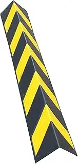 Rubber Corner Guards Wall Corner Guard for Parking Garages Wall Corner Rubber Column Reflective Yellow Strip Corner Guard 1cm Thick Thickened(1pcs-80cm)