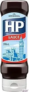 HP Original Brown Sauce Barbeque Sauce BBQ Dipping and Spreading Condiment 99% Fat Free 390ml