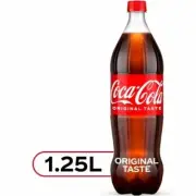 Coke Cola Soda 1.25 Liter 2 Bottle Fresh Refreshing Soft Drink Limited Stock