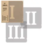 Painting stencils // ROMAN NUMBERS & SIGNS // 25 cm // Set 12 pcs.