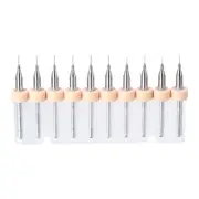 1Set (10Pcs) 0.2mm Carbide CNC Engraving Circuit Board Micro PCB Drill Bits