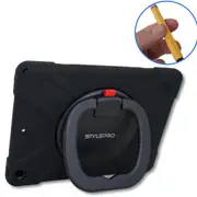 StytlePro, combo iPad 10th and 11th generation tough case with Kids Pencil, black.