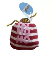 Peter Alexander Ladies Christmas Socks SZ S/M BNWT Holly & Faux Fur trim
