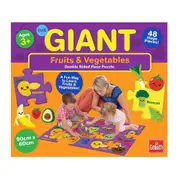 Goliath The Giant Fruits & Vegetables Double Sided Floor Puzzle 48pc (CAA147263)