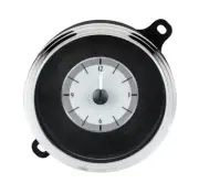 Dakota Digital 42-48 Ford Silver Clock w/Blue LED For VHX Gauge Kit VLC-42F-S-B