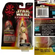 Star Wars FIRST RELEASE RARE .00 CARD QUI-GON JINN JEDI DUEL Action Figure 1998