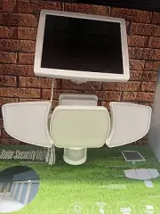 Westinghouse 2000 Lumen Solar Powered Security Light with Motion Sensor, White