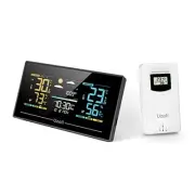 EM3405 Weather Station Indoor Outdoor Wireless Thermometer Hygrometer, Black