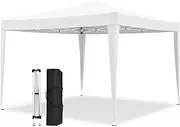 [Oppsbuy] 2x2M Gazebo Canopy Tent Marquee Pop Up Gazebo Outdoor Wedding Patio Party Tent Folding Sun Shelter White