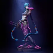 Jinx 3D print figure 1/8 1/6 1/4 Model Kit Unpainted Unassembled GK